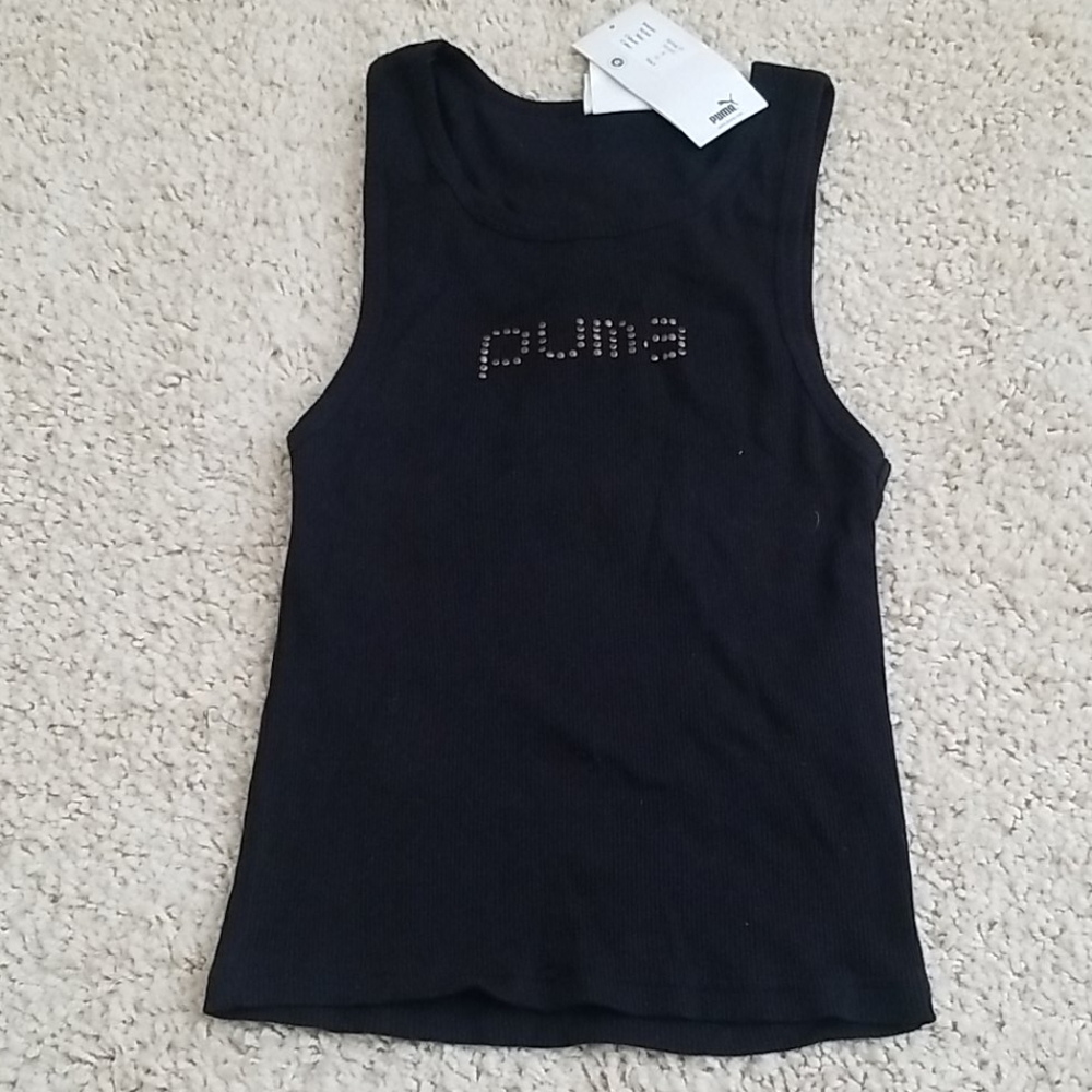 Puma Sportswear Spell Out Tank Ribbed S NWT